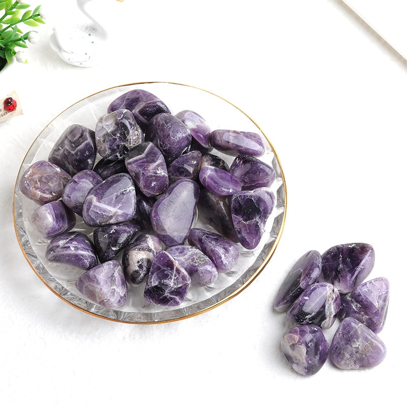 1PC Natural Crystal Amethyst Rose Quartz Gravel Irregular Polishing Minerals Specimen Reiki Healing Stone Aquarium Home Decor - my-magic-mirror