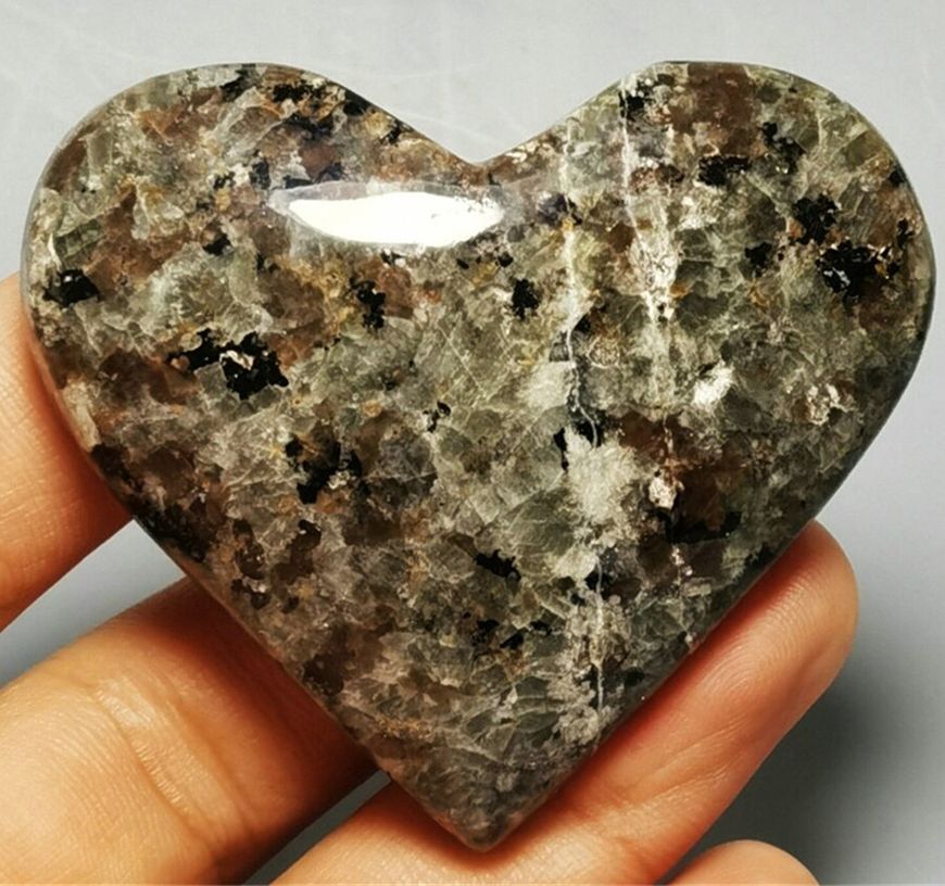 5A+ Natural Crystal Charms Yooperlite Heart Love Powerful Chakra Energy Wicca Healing Crystals Heart Spiritual Witchcraft Gift - my-magic-mirror