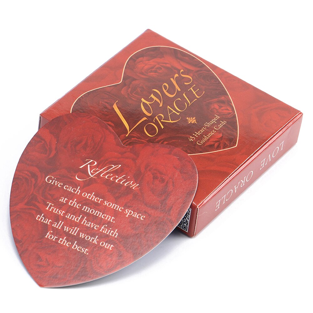 45pcs Love Oracle Cards Tarot Deck Board Games Playing Cards Heart Fortune Telling Cards Spiritual Poker Party Interactive Toy - my-magic-mirror
