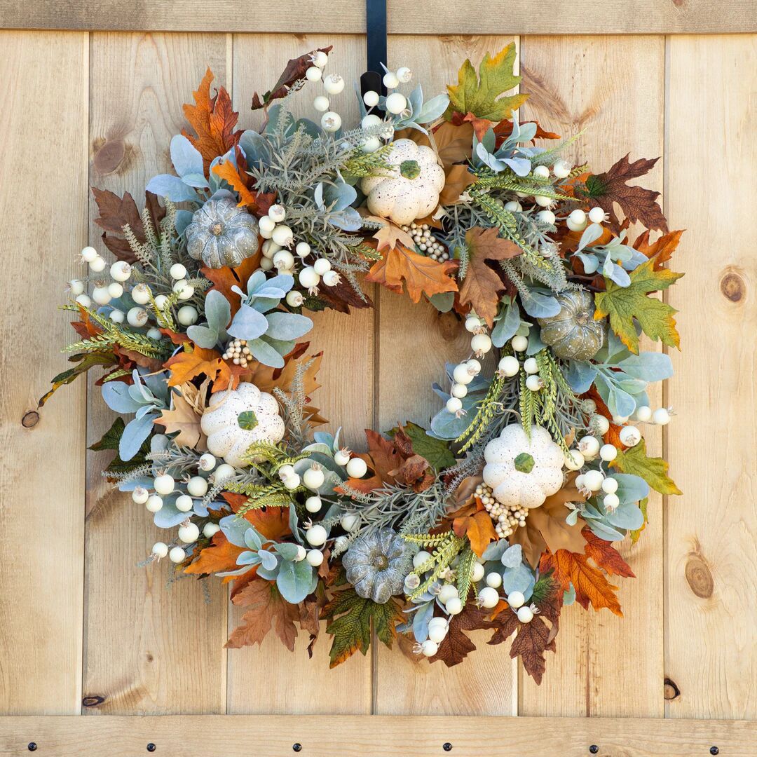 Halloween Thanksgiving Autumn Frost Leaf Pumpkin Simulation Garland Props Home Decor