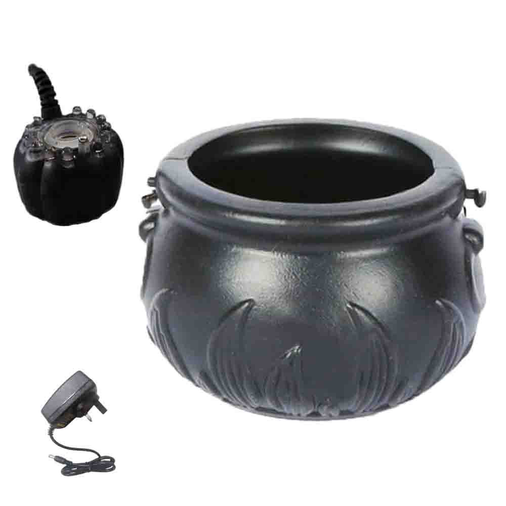 Halloween Pumpkin Smoke Witch Bucket Color Changing Lights