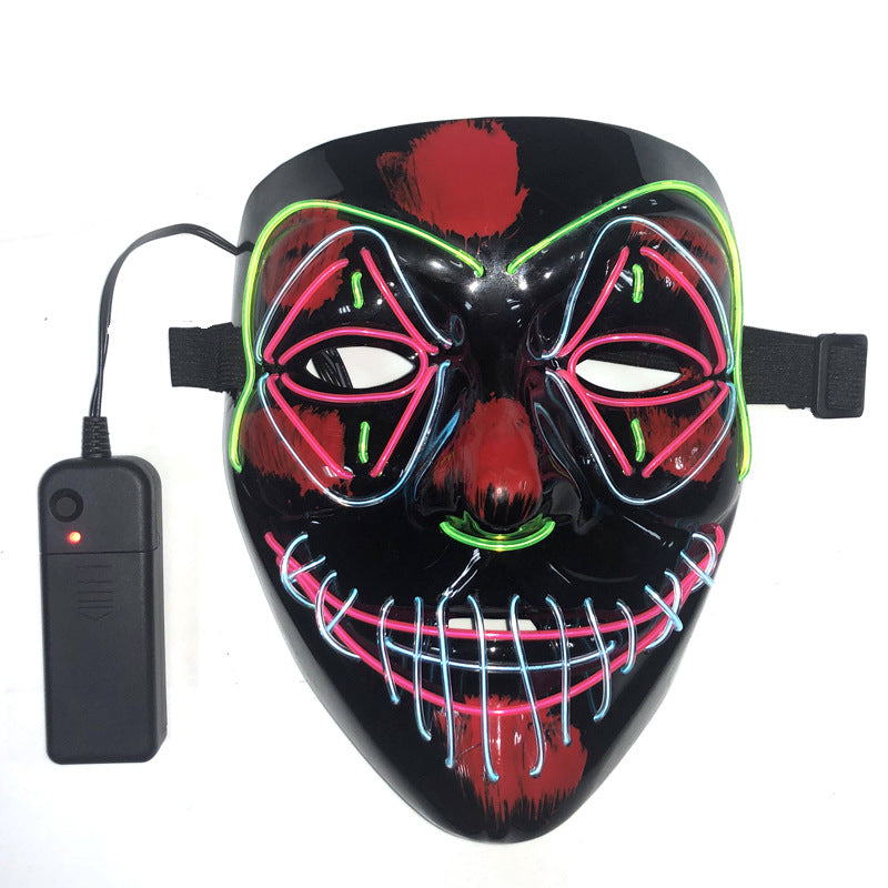 EL Cold Light Ghost Festival Halloween Horror Scary Tricky Mask