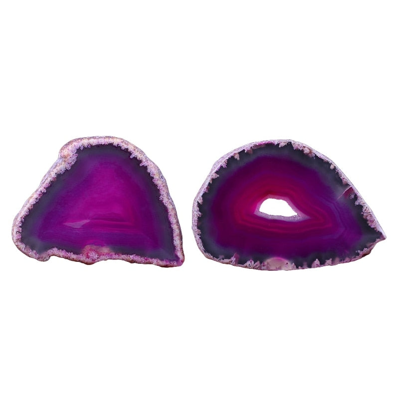 Natural Agate Geode Polished Irregular Crystal Slice Stone DIY Pendant Mineral Home Decoration - my-magic-mirror