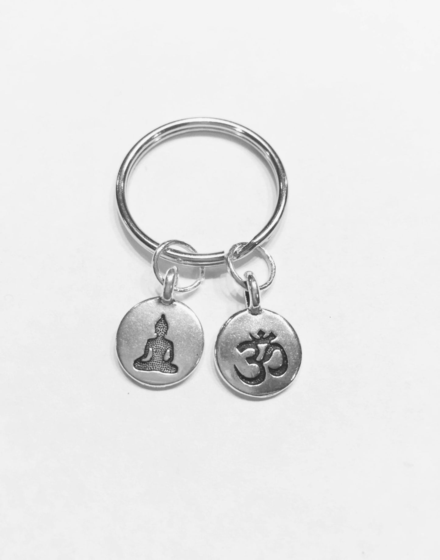 Meditating Buddha Keychain | Backpack Charm | Yoga Gift | Buddha Keychain | Om Key Chain | Chakra | Spiritual - my-magic-mirror