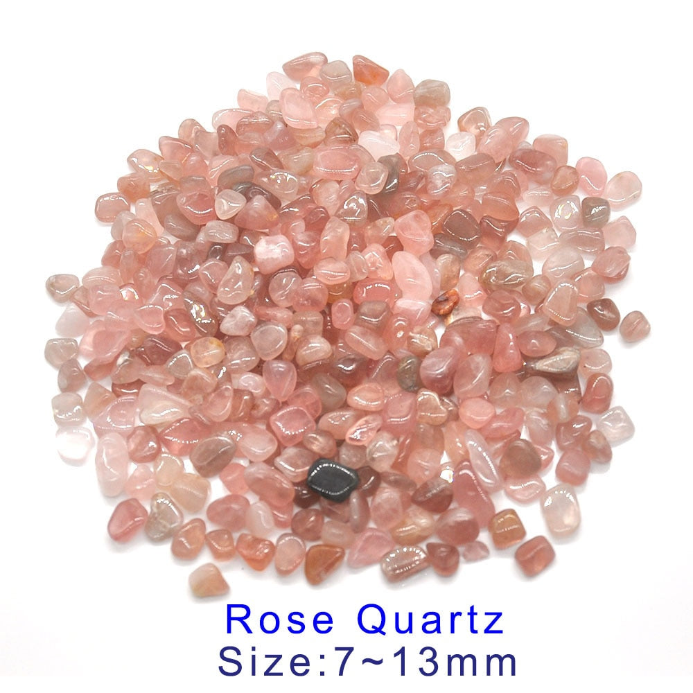 Natural Stones Gravel Crystals Chip Quartz Ore Minerals Reiki Healing Tumbled Agates Specimen Gemstones Home Aquarium Decoration - my-magic-mirror