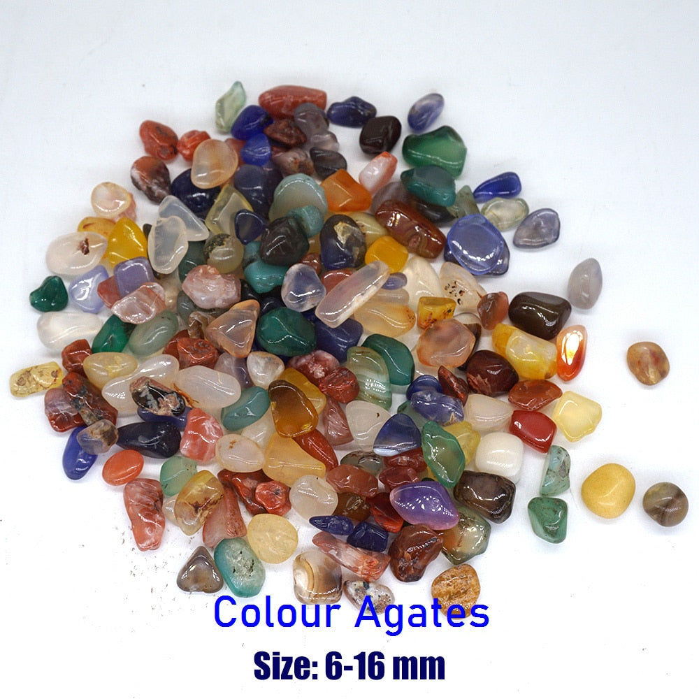 Natural Stones Gravel Crystals Chip Quartz Ore Minerals Reiki Healing Tumbled Agates Specimen Gemstones Home Aquarium Decoration - my-magic-mirror