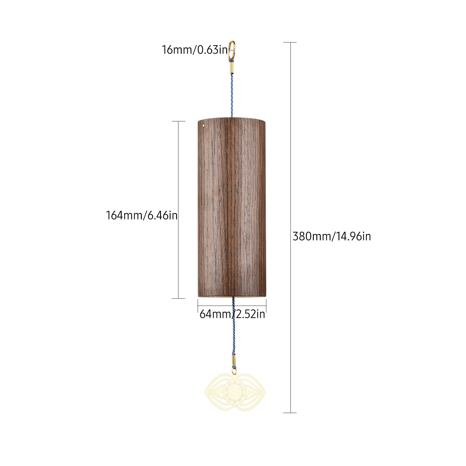 Chakra Chimes Natural Bamboo Wind Chime Meditation Chord Windbell for Outdoor Garden Patio Home Decoration Meditation Relaxation - my-magic-mirror