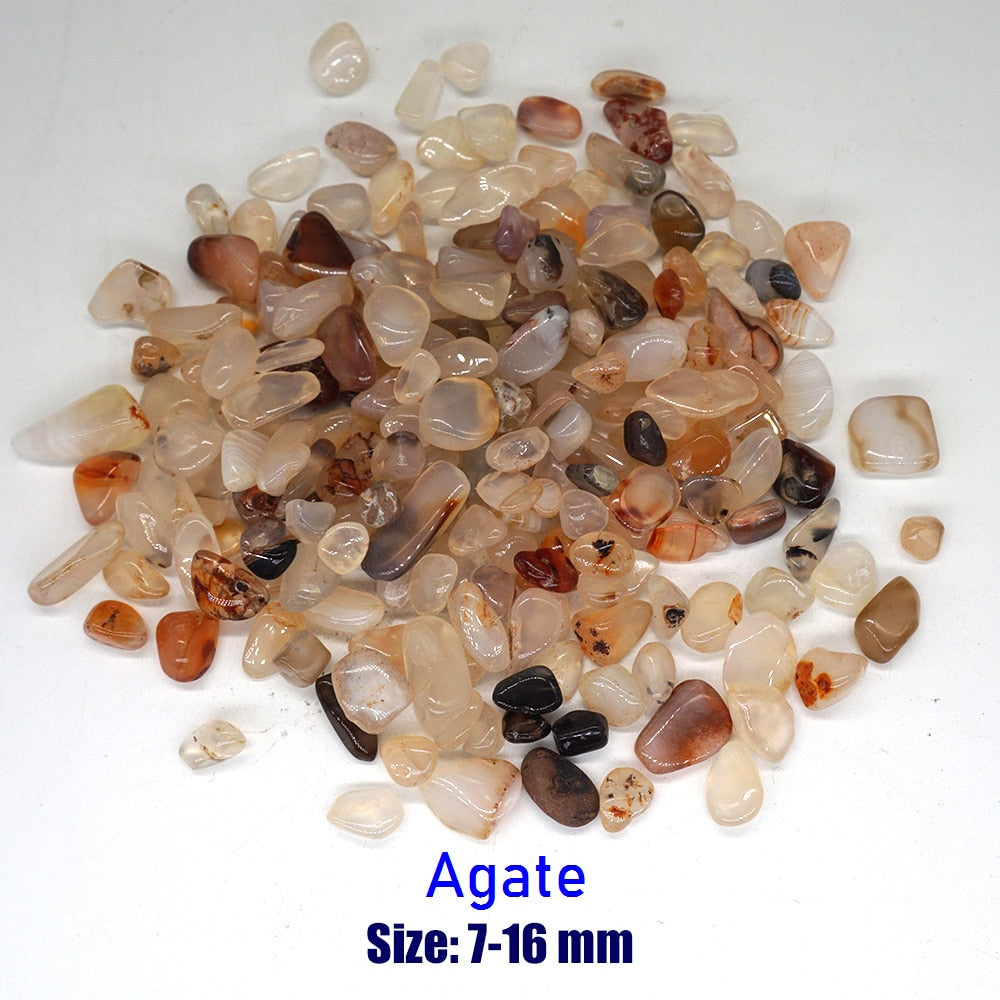 Natural Stones Gravel Crystals Chip Quartz Ore Minerals Reiki Healing Tumbled Agates Specimen Gemstones Home Aquarium Decoration - my-magic-mirror