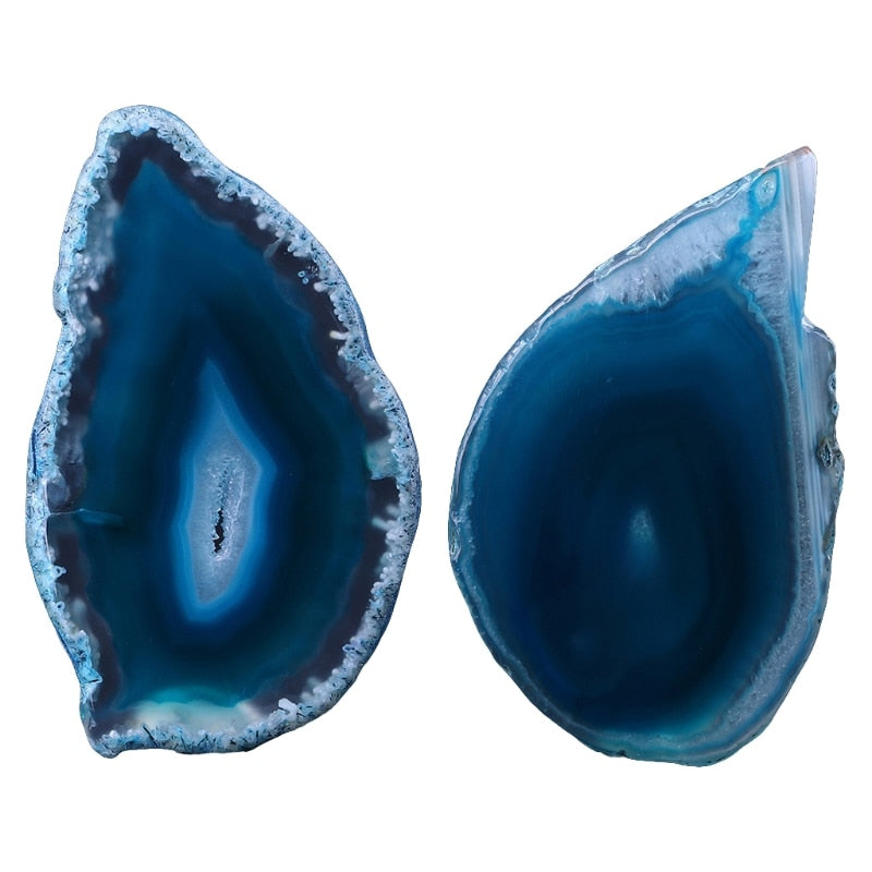 Natural Agate Geode Polished Irregular Crystal Slice Stone DIY Pendant Mineral Home Decoration - my-magic-mirror