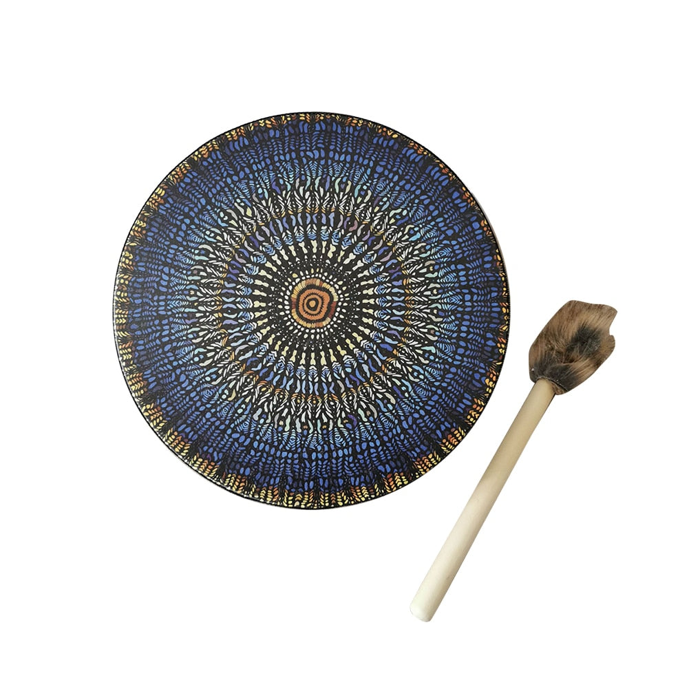 Vegan Shaman Drum Handmade Crafts Fashion Shaman Drum Desktop Ornament Sound Healing Tool for Spiritual Music Meditation - my-magic-mirror