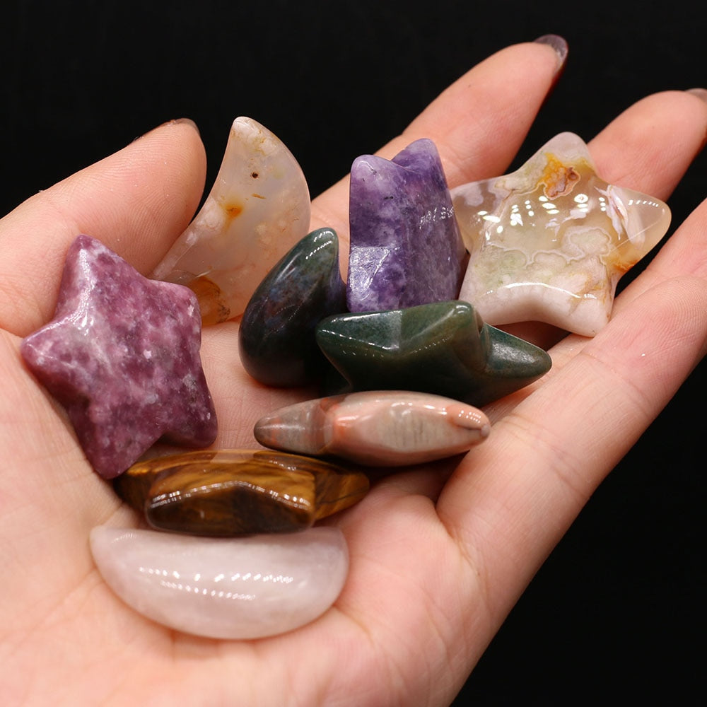 Natural Stone Amethyst Powder Crystal Star Shape Mineral Specimen Gemstone Agate Fish Tank Jewelry Home Decoration Ornaments - my-magic-mirror