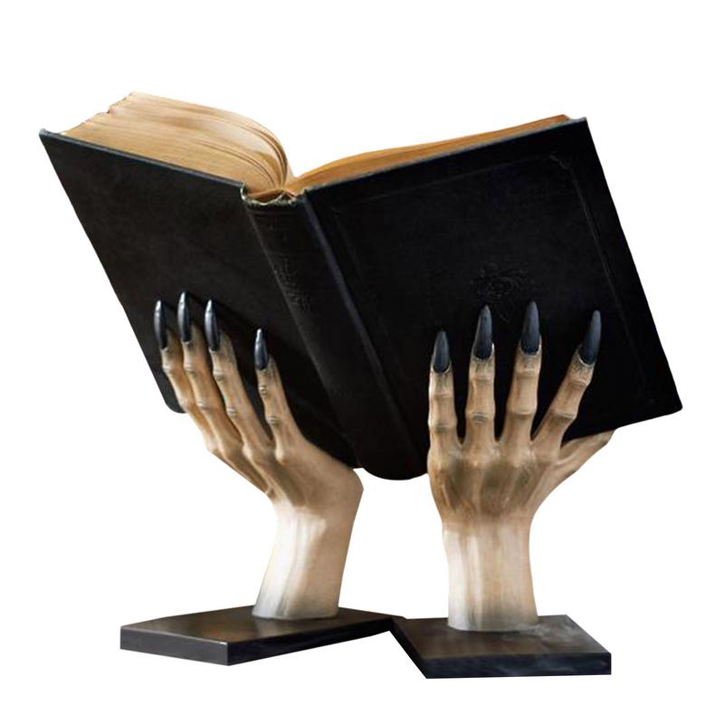 Halloween Witch Hand Holder Halloween Party Resin Table Book End Decoration For Shelves Witch Hand Stand Bookends - my-magic-mirror