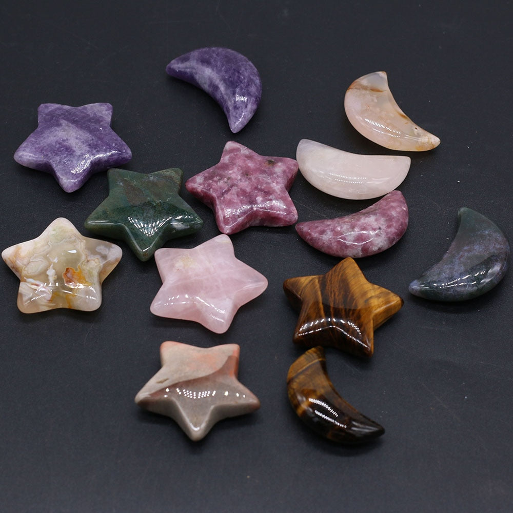 Natural Stone Amethyst Powder Crystal Star Shape Mineral Specimen Gemstone Agate Fish Tank Jewelry Home Decoration Ornaments - my-magic-mirror